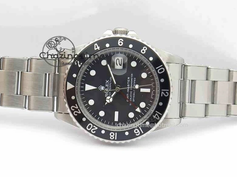 MiroTime 0115 RelaxedFit GMT-Master Vintage 1675 SS BP Best Edition Black Bezel White Markers A 3750